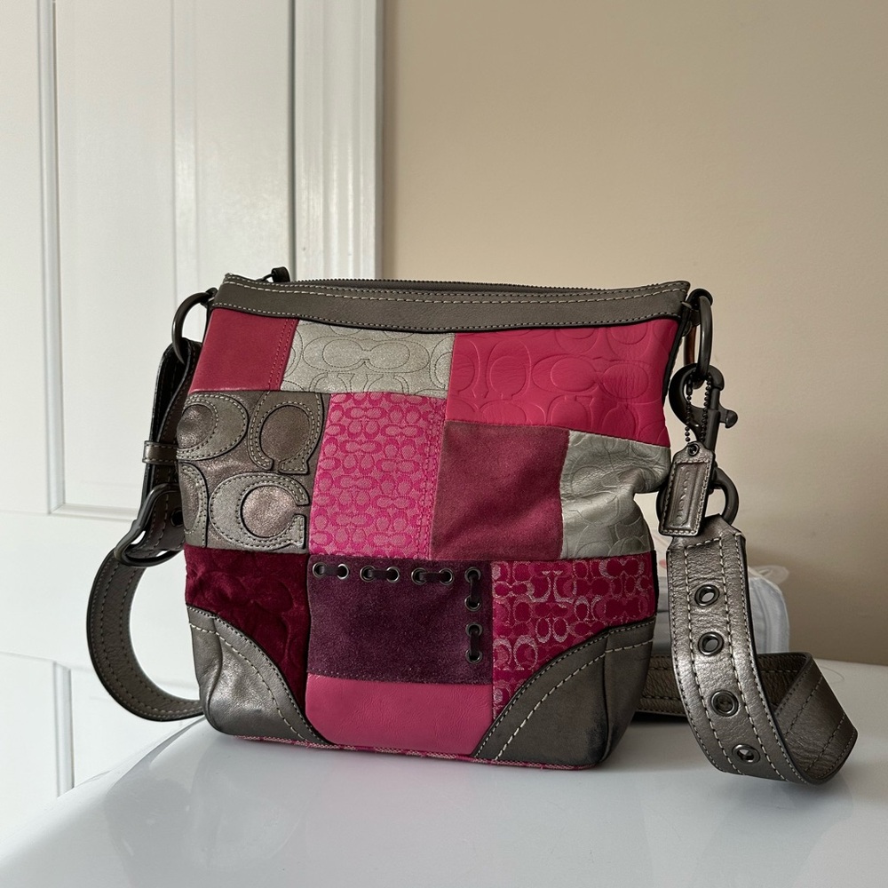 Coach Y2K Multicolor Patchwork Crossbody Bag - Picture 5 of 14